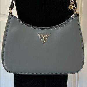 Guess Elegant Slate Shoulder Bag.  The color is blue/gray. Perfect for Spring!